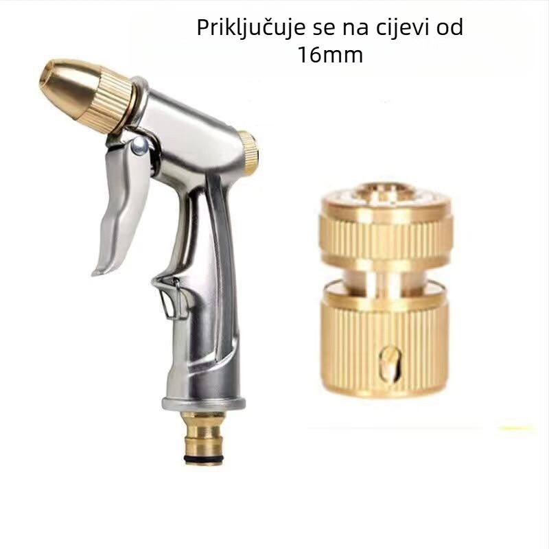 Visokotlačni pištolj za pranje automobila s konstrukcijom od legure, višefunkcijski nastavak za četku, set za zalijevanje