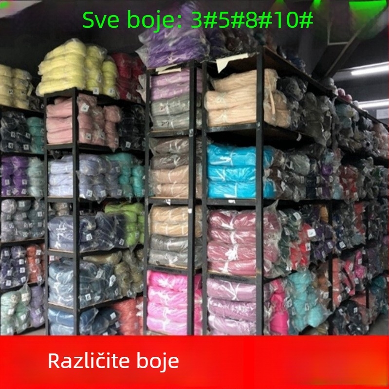 Najlonski zatvarač s 28 zubaca, paket od 200 jardi plastičnih zubi za torbe, ruksake i odjeću