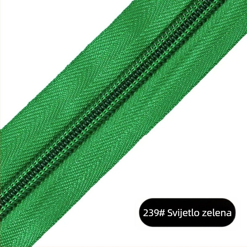 Najlonski zatvarač s 28 zubaca, paket od 200 jardi plastičnih zubi za torbe, ruksake i odjeću