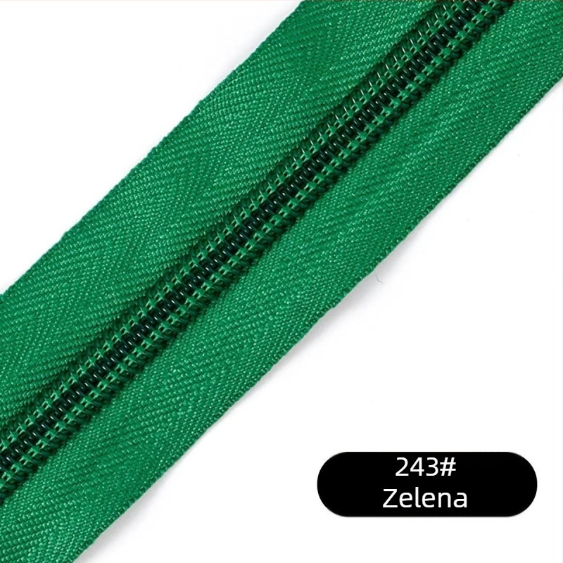 Najlonski zatvarač s 28 zubaca, paket od 200 jardi plastičnih zubi za torbe, ruksake i odjeću