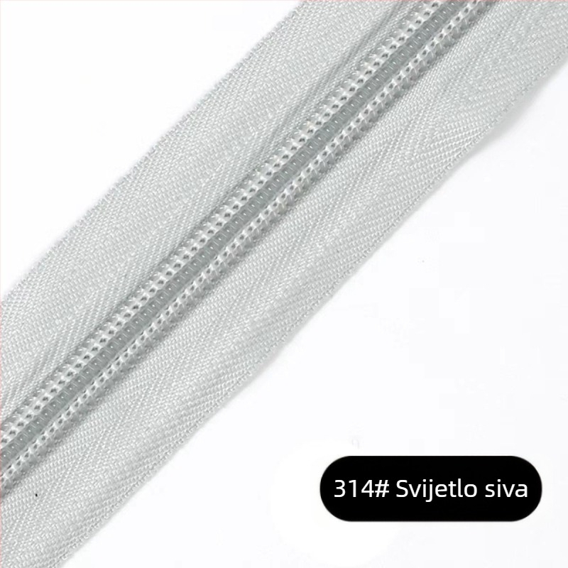 Najlonski zatvarač s 28 zubaca, paket od 200 jardi plastičnih zubi za torbe, ruksake i odjeću