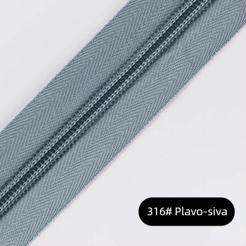 Najlonski zatvarač s 28 zubaca, paket od 200 jardi plastičnih zubi za torbe, ruksake i odjeću