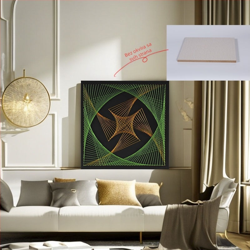 Geometrijski set umjetničkih čavli za DIY tkanje — Univerzalni okvir, Kineski stil (Marka: Other; Okvir: Univerzalni model; Stil: Kineski stil)