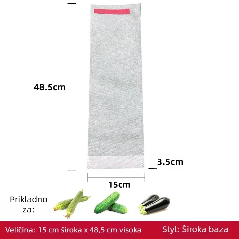 Netkana vrećica za voće protiv štetnika, prozračna, poluprozirna, biorazgradiva