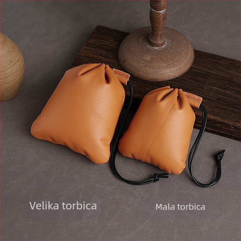 Qingyu Kožna Novčanik za Kovance | Koža gornjeg sloja od krave | Podstava: koža krava | Novčanik s jednim preklopom | Unisex