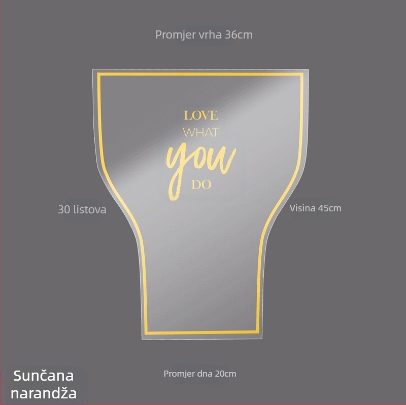 Torba za pakiranje cvijeća, prozirni OPP materijal, dizajn s više vrećica, marka Shangjin