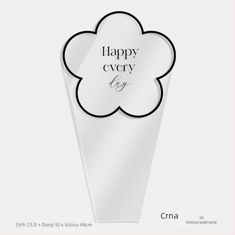 Torba za pakiranje cvijeća, prozirni OPP materijal, dizajn s više vrećica, marka Shangjin