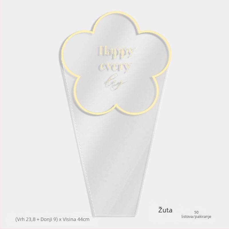 Torba za pakiranje cvijeća, prozirni OPP materijal, dizajn s više vrećica, marka Shangjin