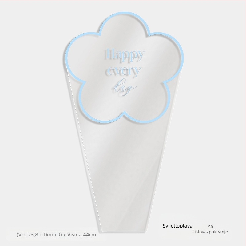 Torba za pakiranje cvijeća, prozirni OPP materijal, dizajn s više vrećica, marka Shangjin