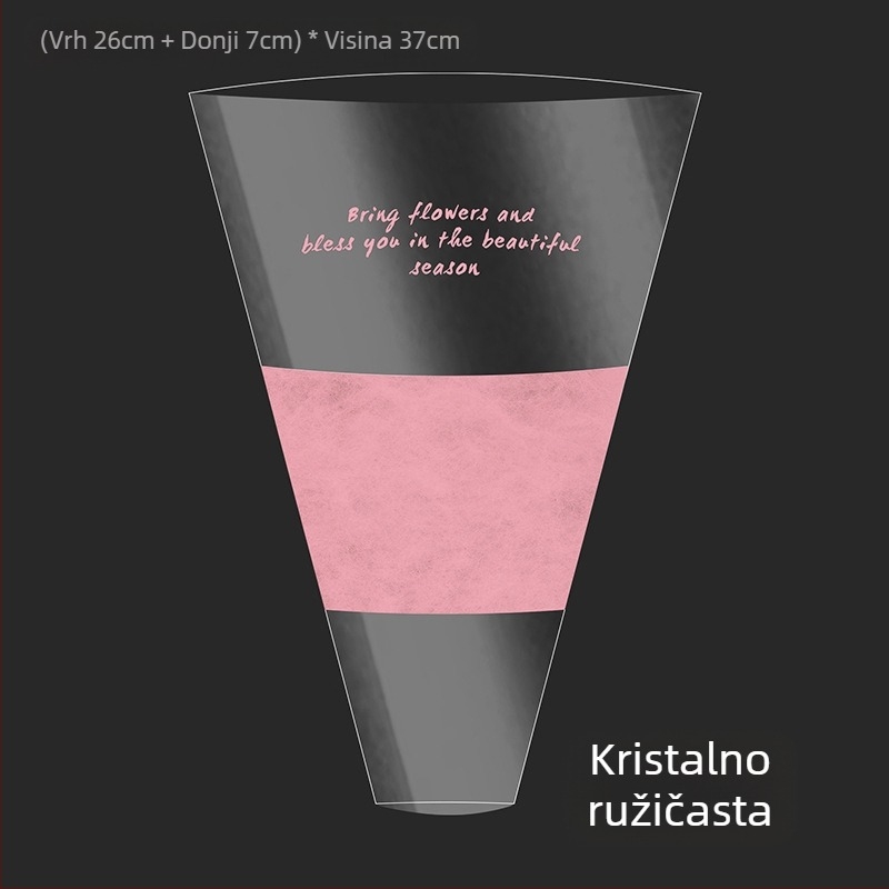 Torba za pakiranje cvijeća, prozirni OPP materijal, dizajn s više vrećica, marka Shangjin