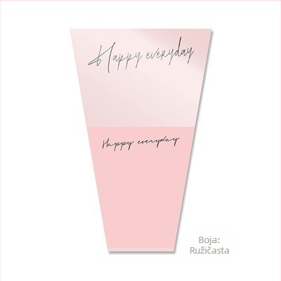 Torba za pakiranje buketa cvijeća od Kraft papira, vodootporna, tisak tintom, pakiranje u opp vrećici