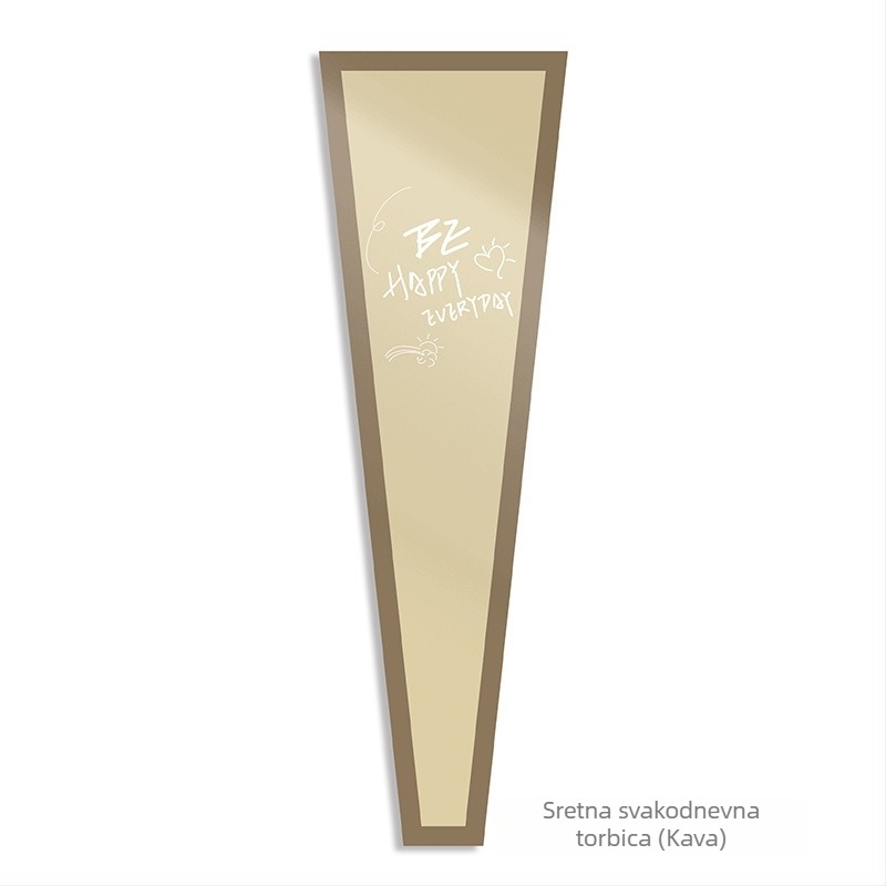 Torba za pakiranje buketa cvijeća od Kraft papira, vodootporna, tisak tintom, pakiranje u opp vrećici