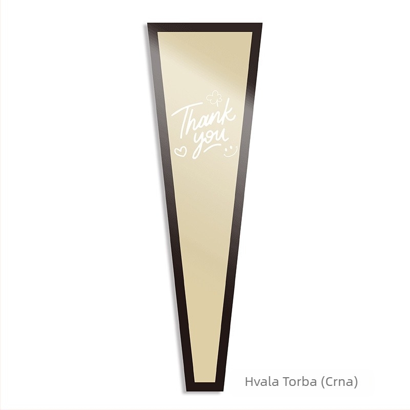 Torba za pakiranje buketa cvijeća od Kraft papira, vodootporna, tisak tintom, pakiranje u opp vrećici