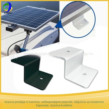 E-Pack Z nosač za solarne ploče – aluminijska legura, veliki i mali Z nosači, pakiranje 4 ili 8 komada