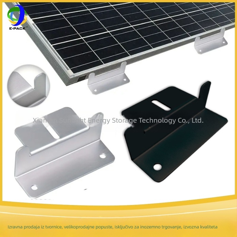 E-Pack Z nosač za solarne ploče – aluminijska legura, veliki i mali Z nosači, pakiranje 4 ili 8 komada