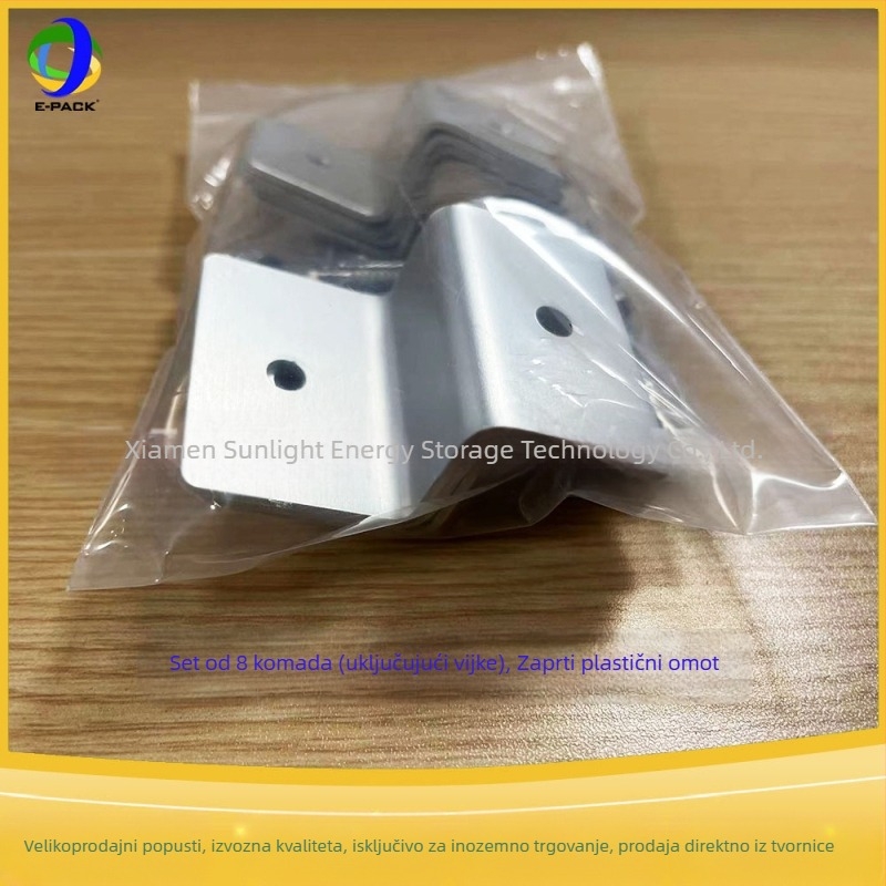 E-Pack Z nosač za solarne ploče – aluminijska legura, veliki i mali Z nosači, pakiranje 4 ili 8 komada