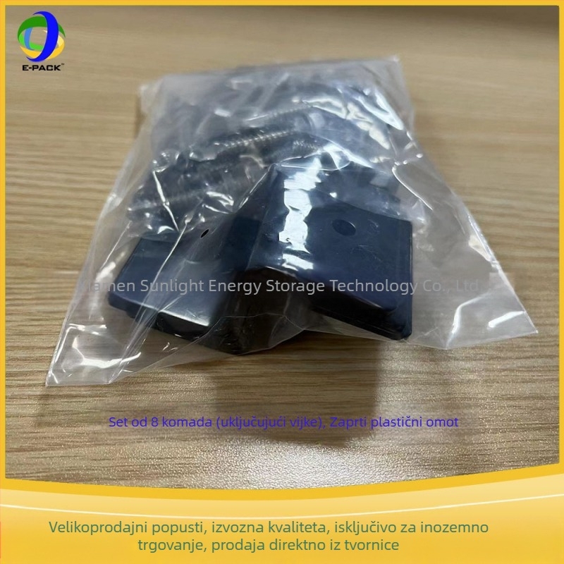 E-Pack Z nosač za solarne ploče – aluminijska legura, veliki i mali Z nosači, pakiranje 4 ili 8 komada