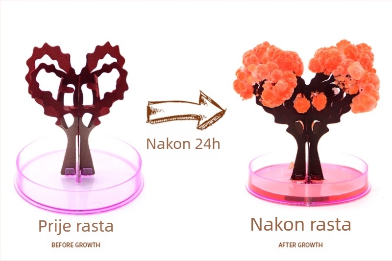 DIY Cvjetajuće papirnato stablo — znanstvena edukativna igračka od papira, bez električne energije, za uzrast 7–14 godina, biološko kemijsko obrazovanje