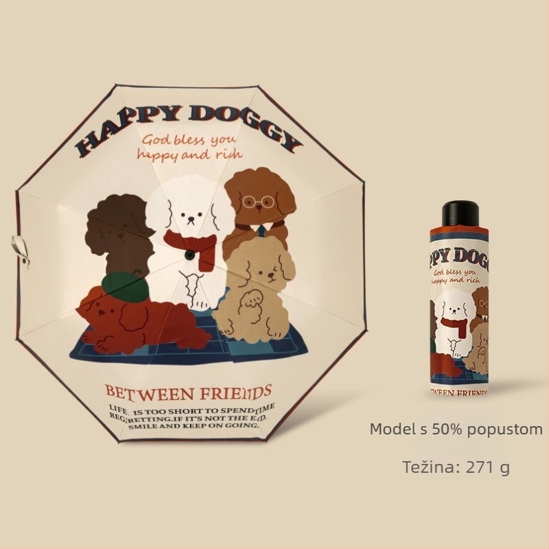 Sunčani kišobran s 8 rebara, okvir od željeza, drška i drvena osovina, poliester 190T, UPF50+, ručno otvaranje i zatvaranje