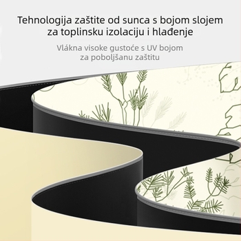 Suncobran s 16 rebara, ručno otvaranje, UV zaštita UPF 50+, rebri od legure, drvena drška