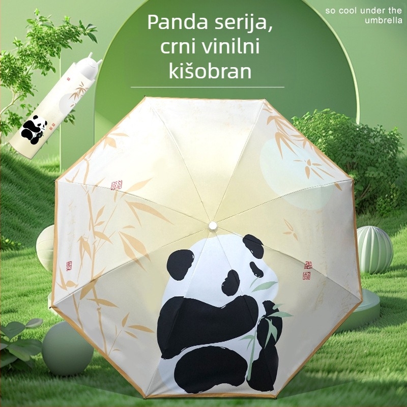 Kišobran u antiknom stilu s 16 rebara od aluminija, sklopivi, UV zaštita UPF50+, platno 170T