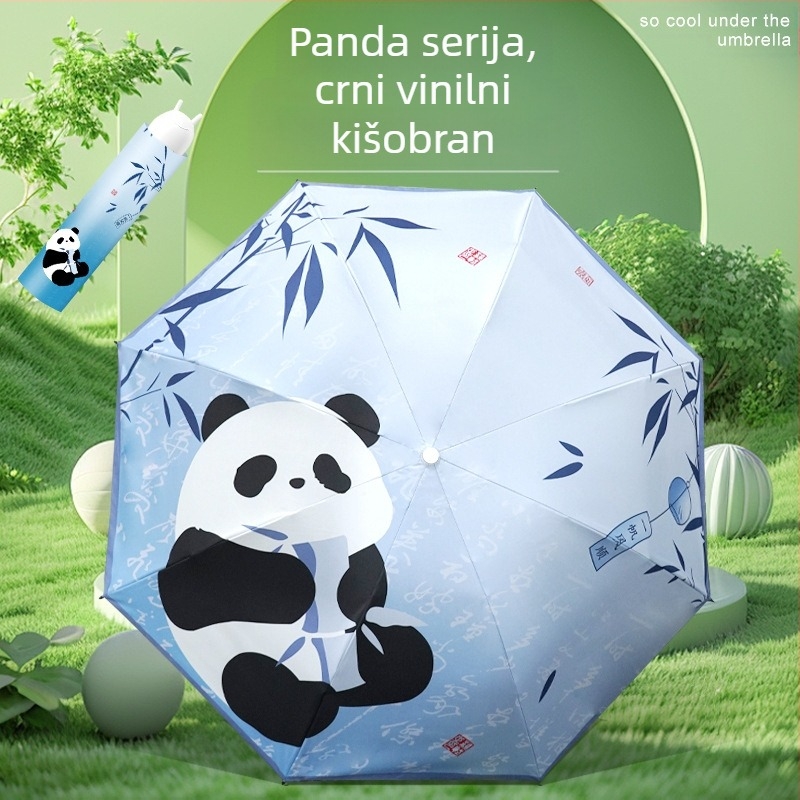 Kišobran u antiknom stilu s 16 rebara od aluminija, sklopivi, UV zaštita UPF50+, platno 170T