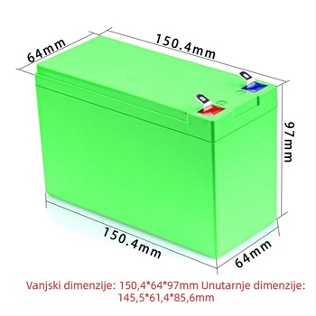 18650 kutija za baterije s UPS inverterom, 12V 7Ah litijska baterija, zaštitna ploča 3S40A s balansiranjem