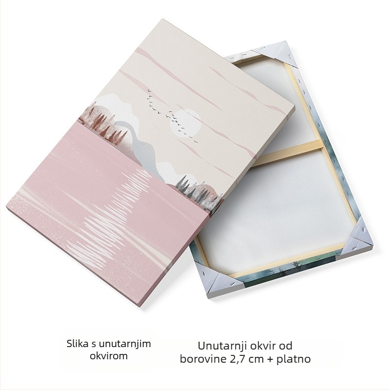 Platno zidna slika Painting Fort; pejzaž i crtani ilustracija; montaža: bez okvira, visi ili s okvirom; osnovni materijal: platno; proces bojenja sprejom