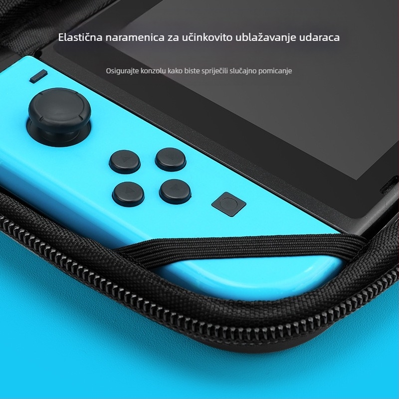 Torba za pohranu za Nintendo Switch OLED s čvrstim kućištem, EVA+PU materijal, šivanje, karikaturni uzorak s gradijentom, kompatibilno sa Switch OLED