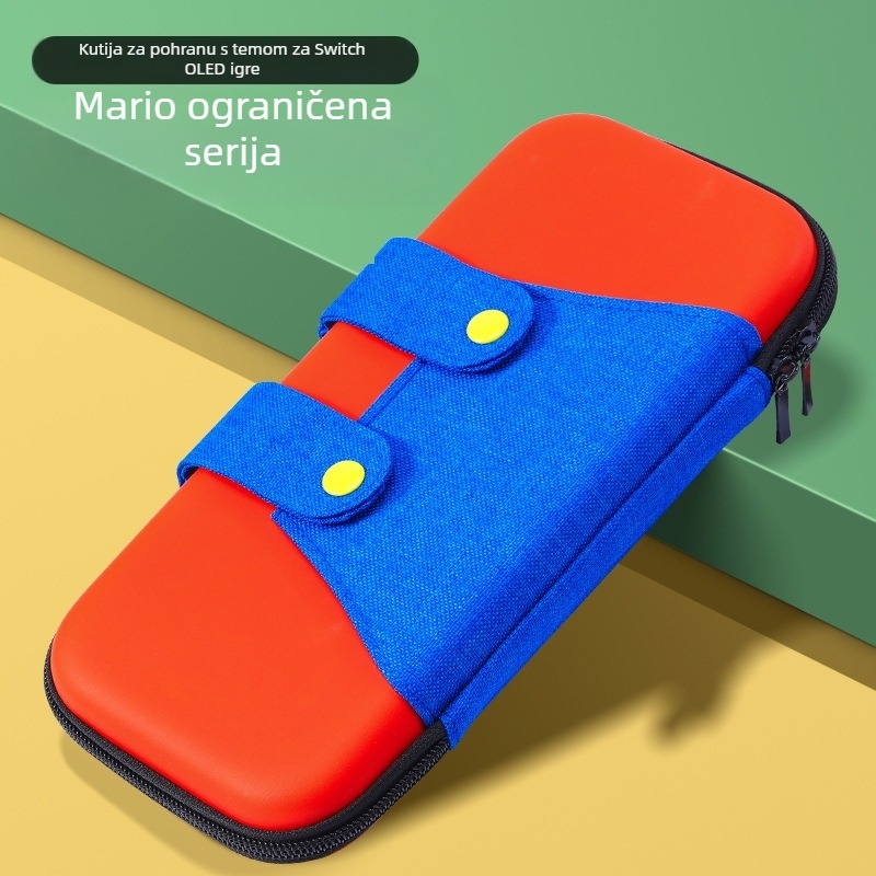 Torba za pohranu za Nintendo Switch OLED s čvrstim kućištem, EVA+PU materijal, šivanje, karikaturni uzorak s gradijentom, kompatibilno sa Switch OLED