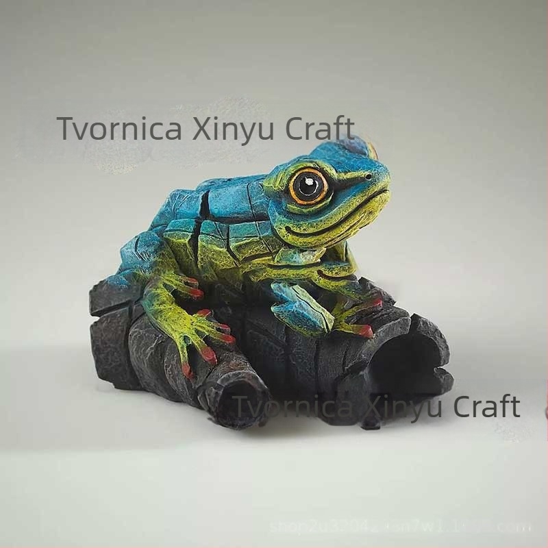 Suvremena kolekcija skulptura životinja, sintetička smola, pastirski stil, rukotvorine od smole, dvorski dekorativni element