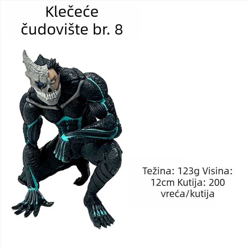Figura Monster No.8 - desktop ukras s pomičnim zglobovima, vinil, sastavljena, za tinejdžere 15–17
