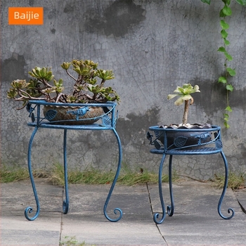 Kovani željezni stalak za cvijeće, retro dizajn, podni stalak, modularni dizajn, do šest etaža