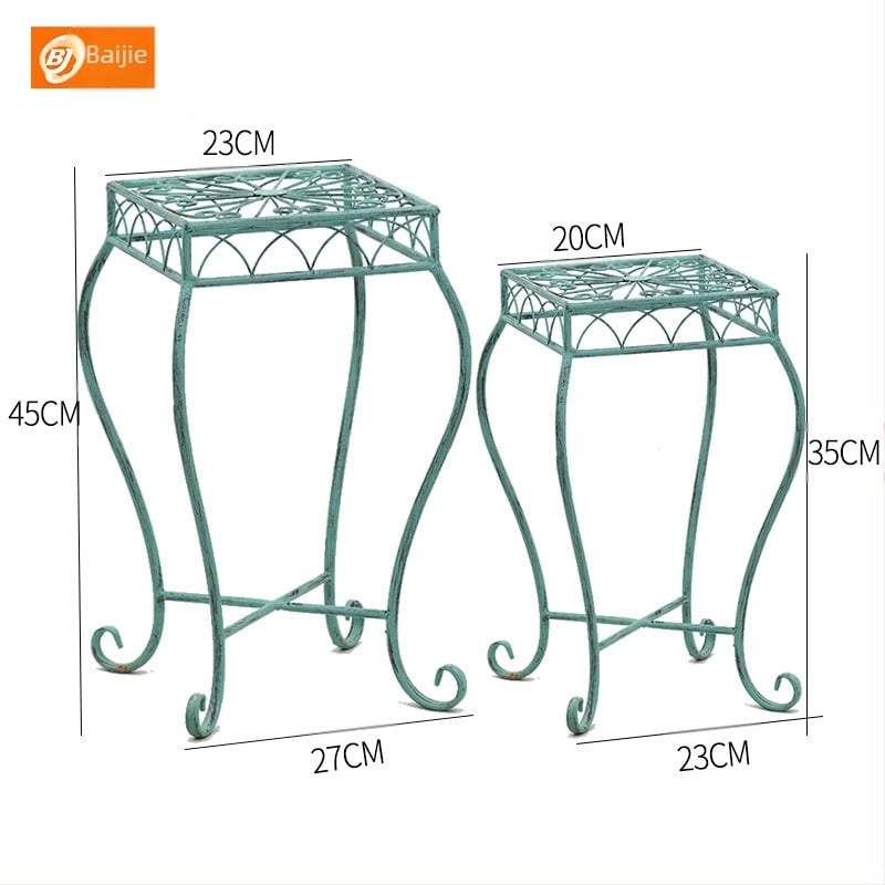 Kovani željezni stalak za cvijeće, retro dizajn, podni stalak, modularni dizajn, do šest etaža