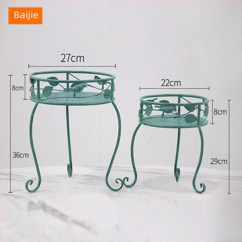 Kovani željezni stalak za cvijeće, retro dizajn, podni stalak, modularni dizajn, do šest etaža