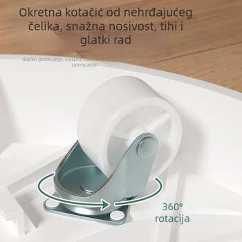 Pokretna plastična baza za posude za cvijeće, jednostavan mobilni dizajn, 1 sloj, montaža na pod