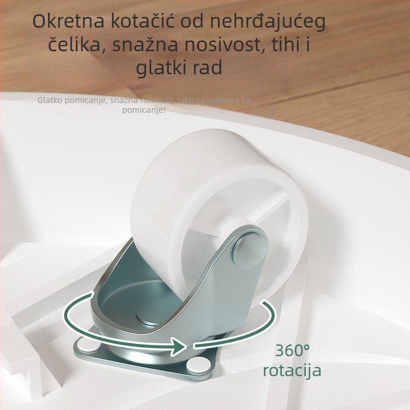 Pokretna plastična baza za posude za cvijeće, jednostavan mobilni dizajn, 1 sloj, montaža na pod