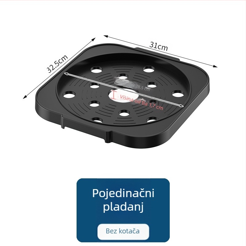 Prenosivi držač boce plina za kuhinju, plastični materijal, podni model, 1 razina, moderan jednostavni stil, model 2024