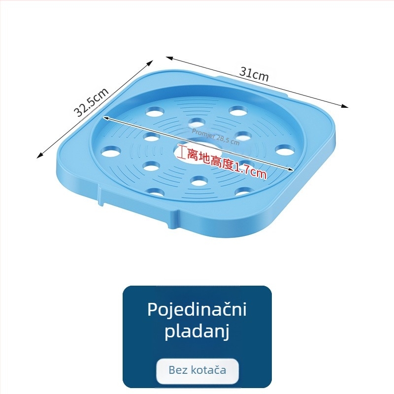 Prenosivi držač boce plina za kuhinju, plastični materijal, podni model, 1 razina, moderan jednostavni stil, model 2024