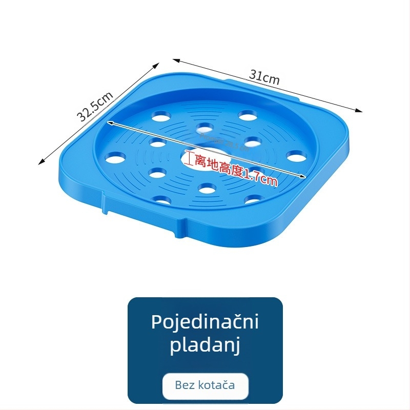 Prenosivi držač boce plina za kuhinju, plastični materijal, podni model, 1 razina, moderan jednostavni stil, model 2024