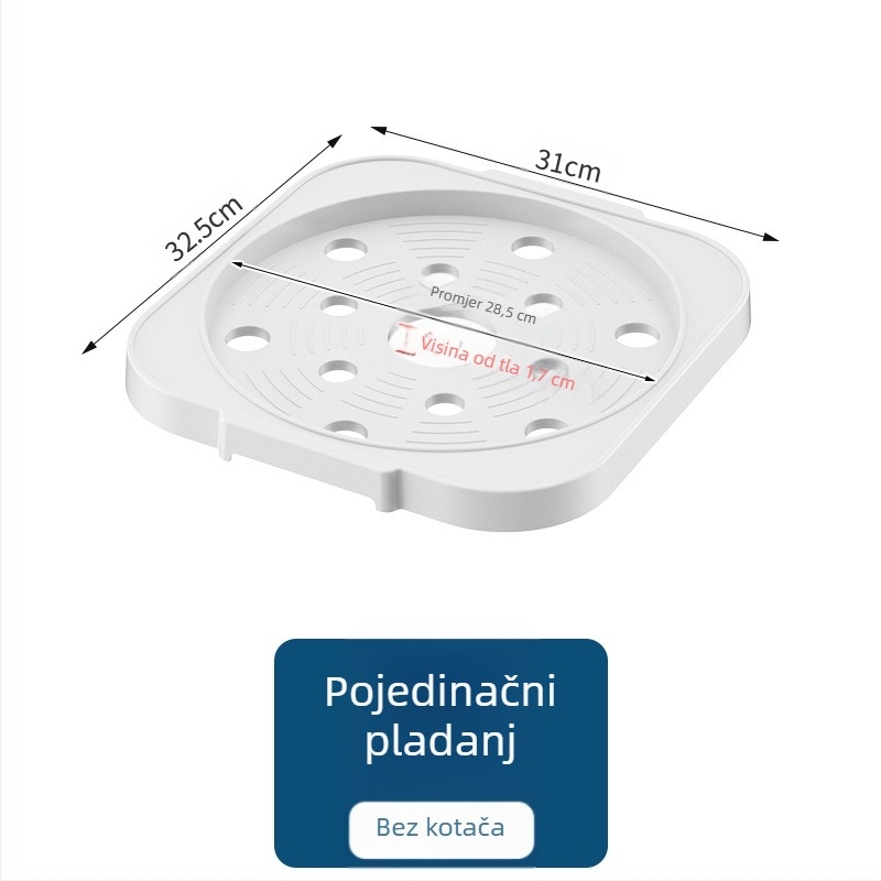Prenosivi držač boce plina za kuhinju, plastični materijal, podni model, 1 razina, moderan jednostavni stil, model 2024
