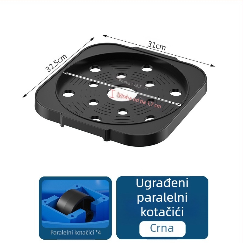 Prenosivi držač boce plina za kuhinju, plastični materijal, podni model, 1 razina, moderan jednostavni stil, model 2024