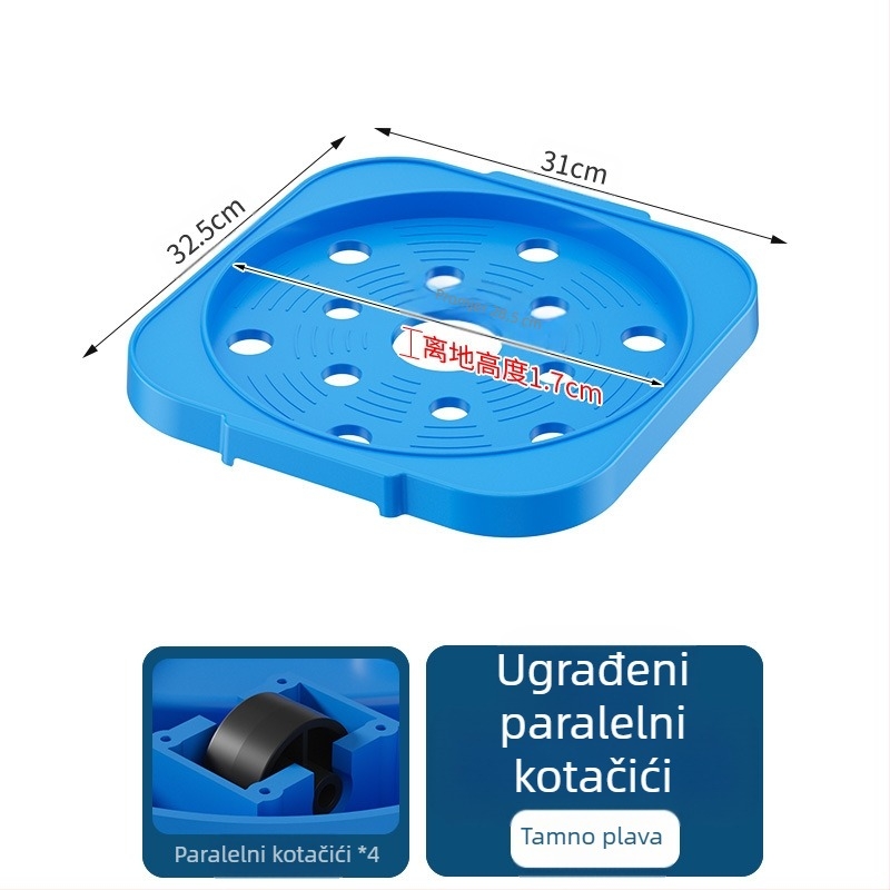Prenosivi držač boce plina za kuhinju, plastični materijal, podni model, 1 razina, moderan jednostavni stil, model 2024