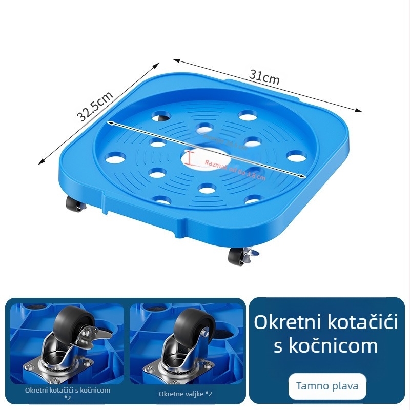 Prenosivi držač boce plina za kuhinju, plastični materijal, podni model, 1 razina, moderan jednostavni stil, model 2024