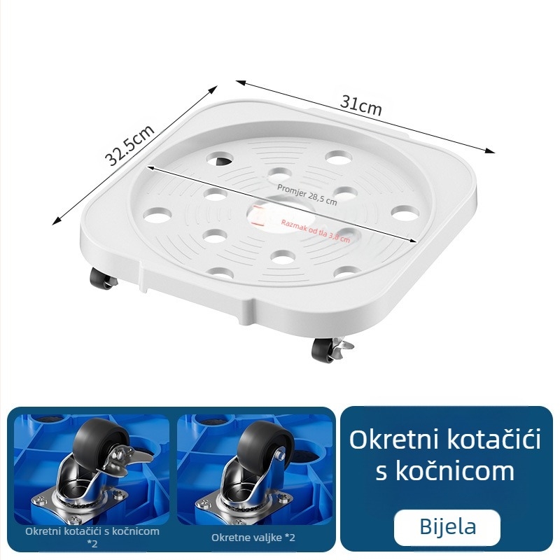 Prenosivi držač boce plina za kuhinju, plastični materijal, podni model, 1 razina, moderan jednostavni stil, model 2024