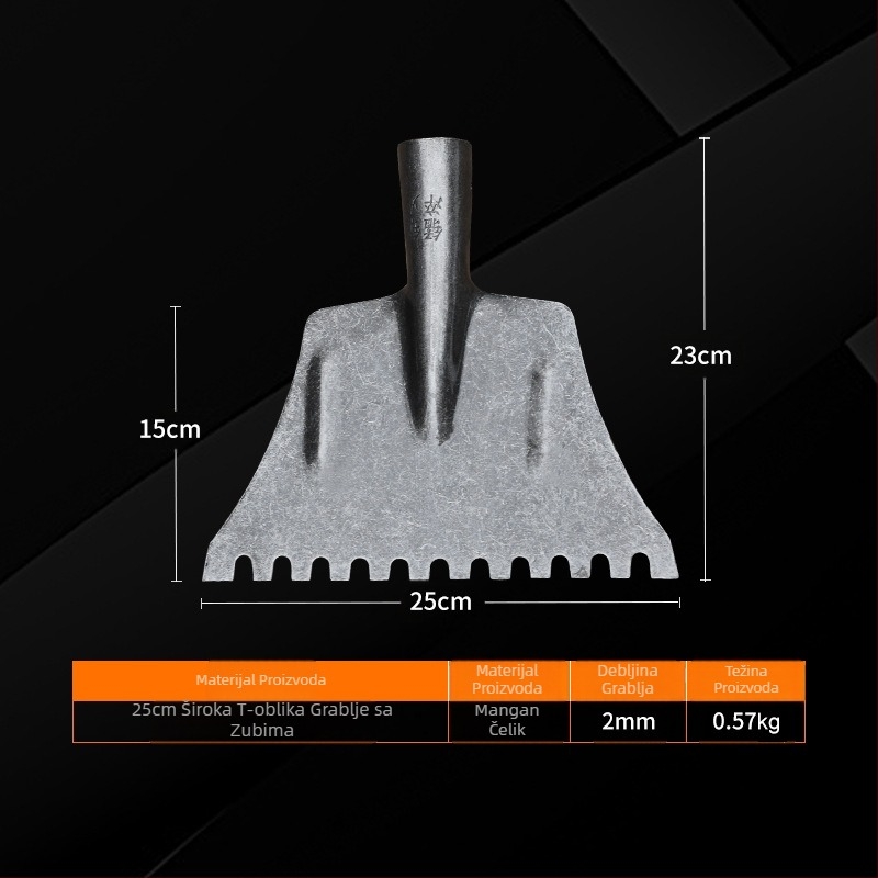 Zubi lopata za snijeg, Yinghui, model T-toothed shovel