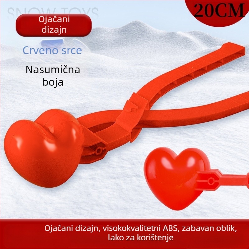 Plastični klip za snježne kuglice za djecu, vanjska igra, uzrast 7–14 godina, 3C certificirano