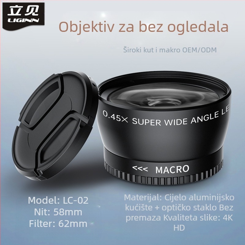 LC01-05 Univerzalni višeslojni UV filter za bezzrcalne kamere s univerzalnim sučeljem