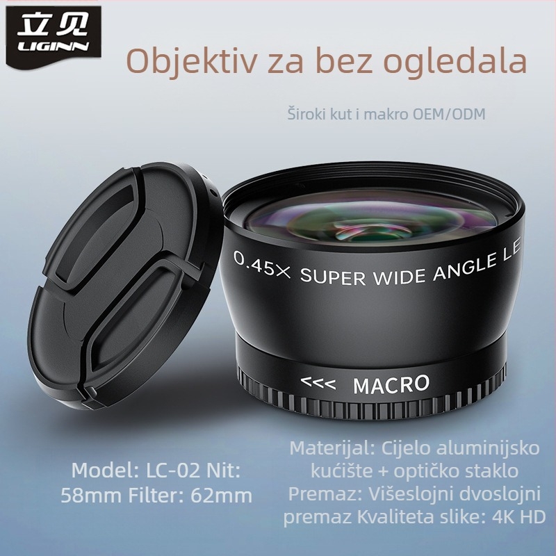LC01-05 Univerzalni višeslojni UV filter za bezzrcalne kamere s univerzalnim sučeljem