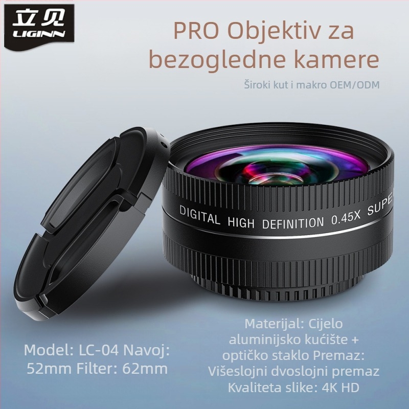 LC01-05 Univerzalni višeslojni UV filter za bezzrcalne kamere s univerzalnim sučeljem